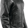 Load image into Gallery viewer, Kuryakyn Leather By River Road Race Leather Jacket Black Womens - Small - Side View