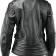 Load image into Gallery viewer, Kuryakyn Leather By River Road Race Leather Jacket Black Womens - Small - Additional View 5