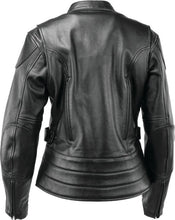 Load image into Gallery viewer, Kuryakyn Leather By River Road Race Leather Jacket Black Womens - Small - Additional View 5