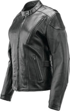 Load image into Gallery viewer, Kuryakyn Leather By River Road Race Leather Jacket Black Womens - Small - Additional View 7