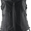 Load image into Gallery viewer, Kuryakyn Leather By River Road Sapphire Leather Vest Black Womens - 2XL