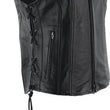 Load image into Gallery viewer, Kuryakyn Leather By River Road Sapphire Leather Vest Black Womens - Small - Back View