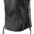Load image into Gallery viewer, Kuryakyn Leather By River Road Sapphire Leather Vest Black Womens - Small - Installation View