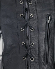Load image into Gallery viewer, Kuryakyn Leather By River Road Sapphire Leather Vest Black Womens - Small - Additional View 5