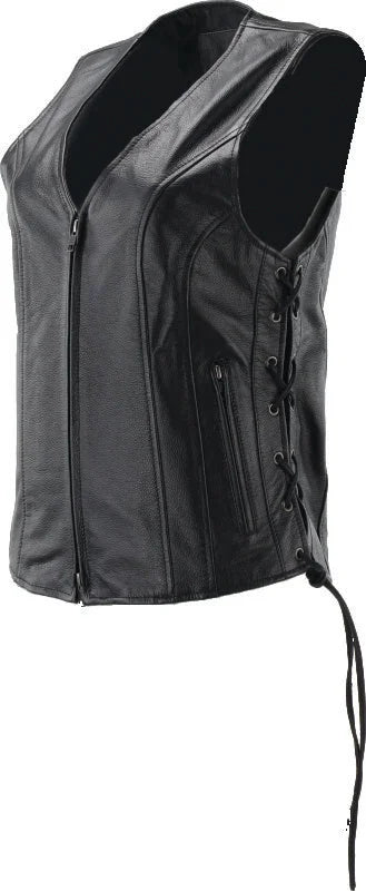 Kuryakyn Leather By River Road Sapphire Leather Vest Black Womens - Small - Additional View 7