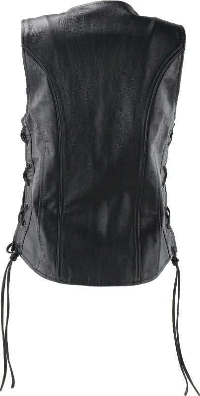 Kuryakyn Leather By River Road Sapphire Leather Vest Black Womens - Small - Additional View 8