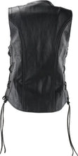Load image into Gallery viewer, Kuryakyn Leather By River Road Sapphire Leather Vest Black Womens - Small - Additional View 8