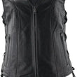Load image into Gallery viewer, Kuryakyn Leather By River Road Sapphire Leather Vest Black Womens - Medium