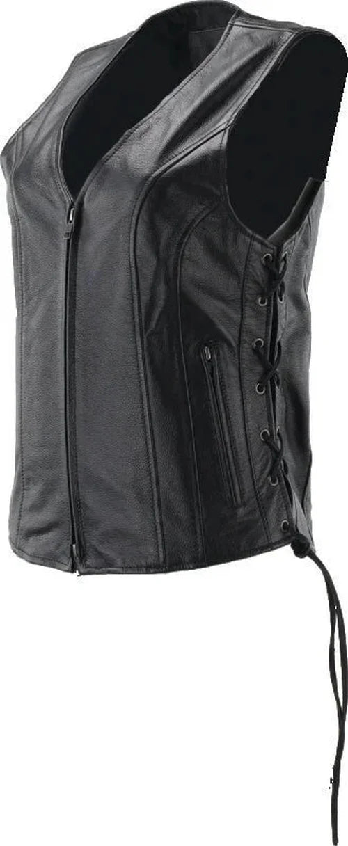 Kuryakyn Leather By River Road Sapphire Leather Vest Black Womens - Small - Additional View 7