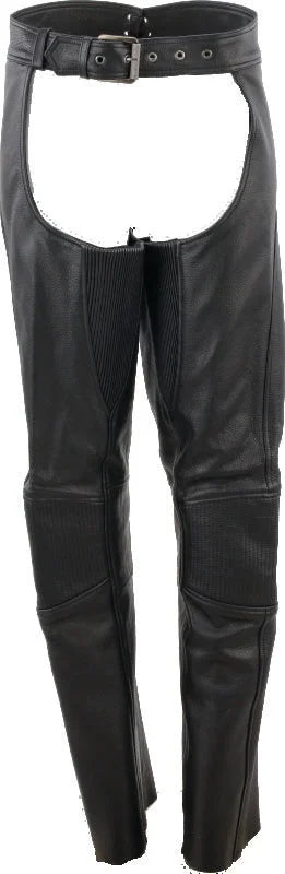 Kuryakyn Leather By River Road Sierra Leather Chaps Black Womens - Small - Main Product View