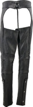 Load image into Gallery viewer, Kuryakyn Leather By River Road Sierra Leather Chaps Black Womens - Small - Side View
