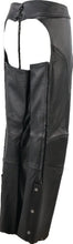 Load image into Gallery viewer, Kuryakyn Leather By River Road Sierra Leather Chaps Black Womens - Small - Installation View
