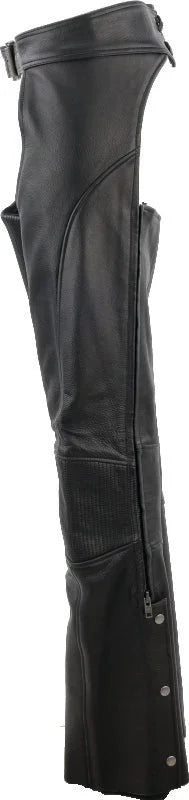 Kuryakyn Leather By River Road Sierra Leather Chaps Black Womens - Small - Additional View 5