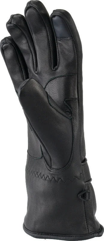 Kuryakyn Leather By River Road Taos Cold Weather Gloves Black Womens - Small - Installation View