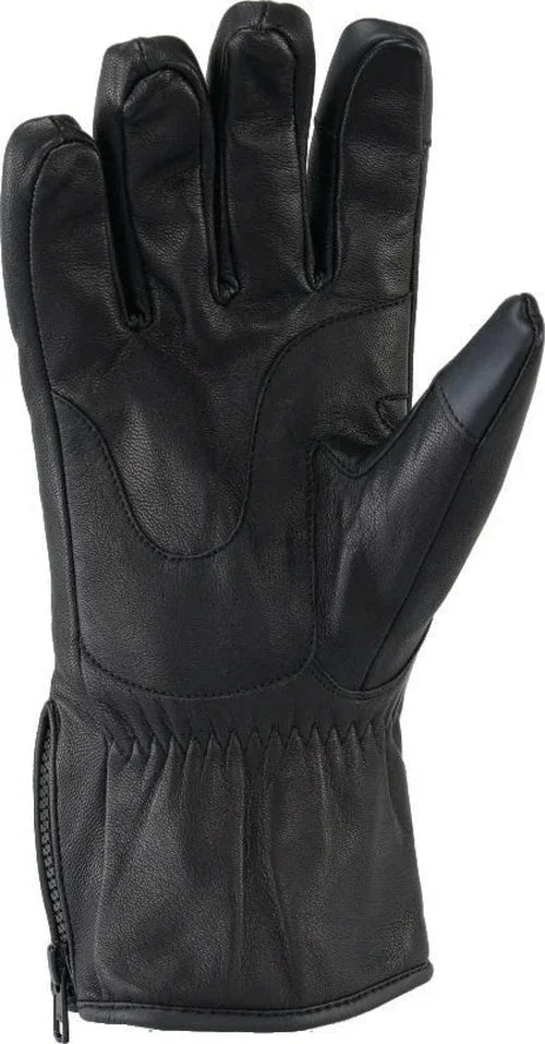 Kuryakyn Leather By River Road Taos Cold Weather Gloves Black - Small - Installation View