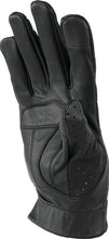 Load image into Gallery viewer, Kuryakyn Leather By River Road Tucson Leather Perforated Gloves Black - Small - Side View