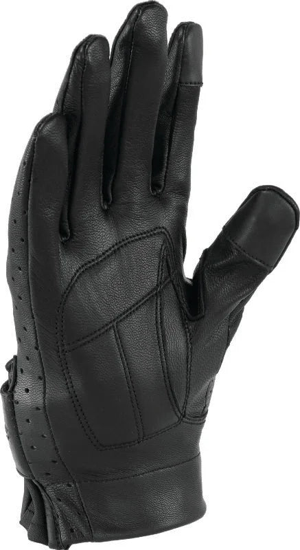 Kuryakyn Leather By River Road Tucson Leather Perforated Gloves Black Womens - Small - Installation View
