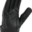 Load image into Gallery viewer, Kuryakyn Leather By River Road Tucson Leather Perforated Gloves Black - Small - Back View
