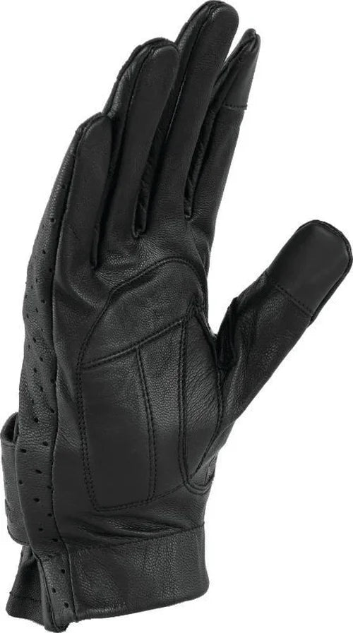 Kuryakyn Leather By River Road Tucson Leather Perforated Gloves Black - Small - Back View