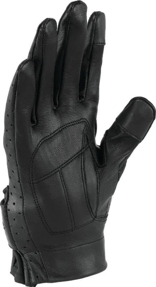 Kuryakyn Leather By River Road Tucson Leather Perforated Gloves Black Womens - Small - Installation View