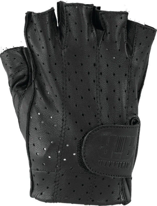 Kuryakyn Leather By River Road Tucson Shorty Gloves Black - Small - Main Product View
