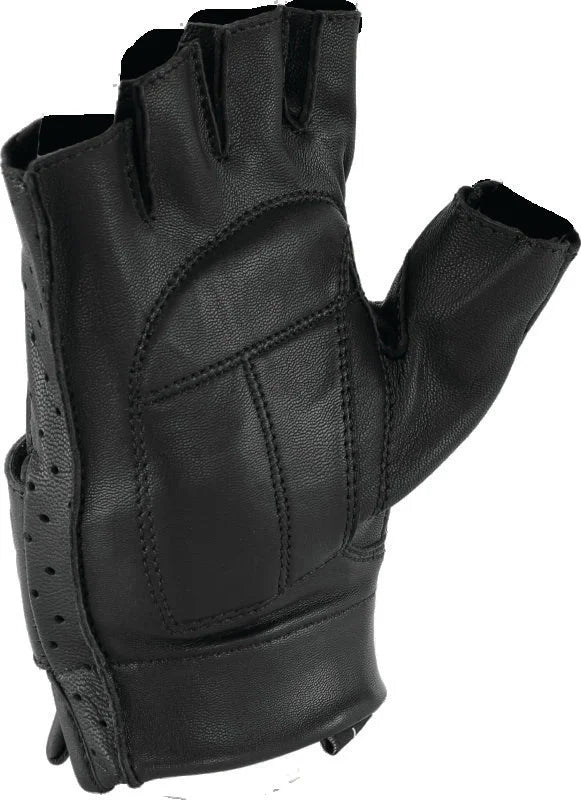 Kuryakyn Leather By River Road Tucson Shorty Gloves Black - Small - Installation View