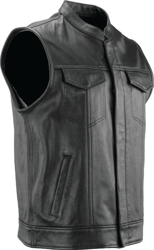 Kuryakyn Leather By River Road Vandal Club Vest Black - Small - Side View