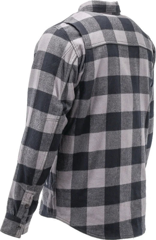 Kuryakyn Leather By River Road Vise Flannel Moto Shirt - Large - Back View