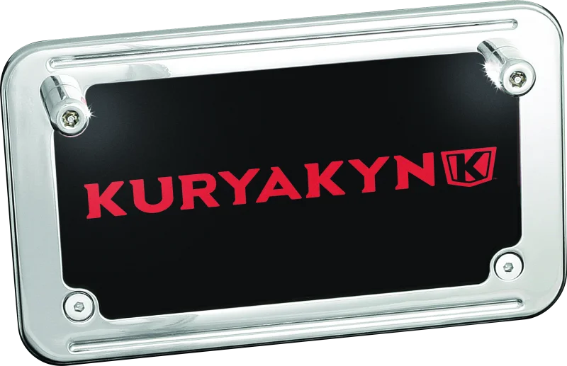 Kuryakyn Led License Plate Bolt Lights Chrome - Side View