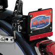 Load image into Gallery viewer, Kuryakyn License Plate Helmet Lock With Mount Black - Side View