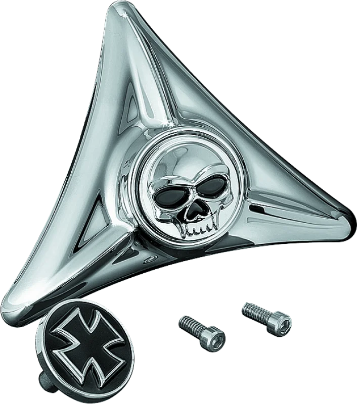 Kuryakyn License Plate Mounting Hole Covers Zombie Chrome