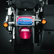 Load image into Gallery viewer, Kuryakyn License Plate Turn Signal &amp; Marker Light Mount Chrome - Side View