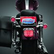 Load image into Gallery viewer, Kuryakyn License Plate Turn Signal &amp; Marker Light Mount Chrome - Detail View