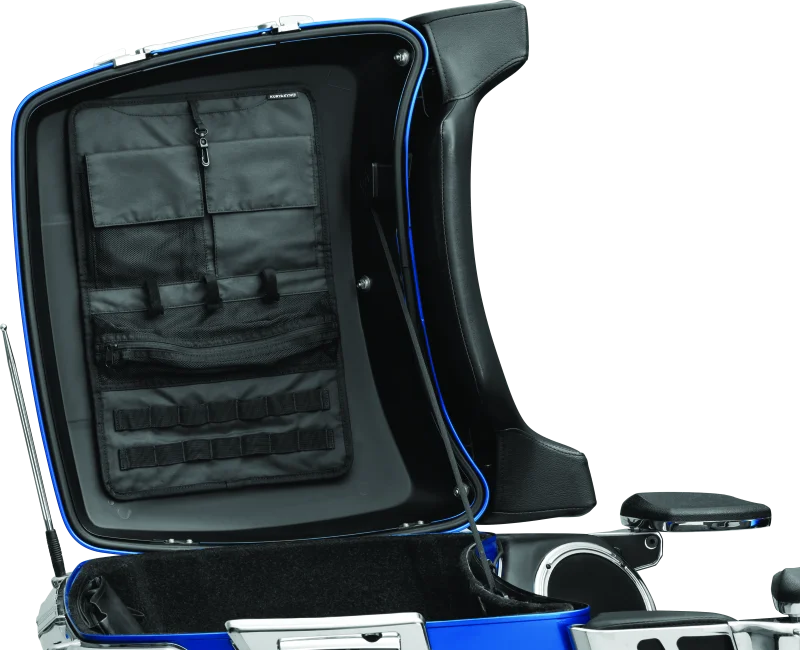 Kuryakyn Lid Organizer Tour-Pak Black - Side View