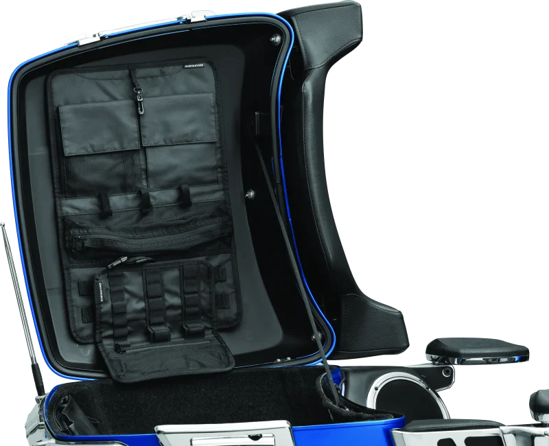 Kuryakyn Lid Organizer Tour-Pak Black - Back View