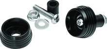 Load image into Gallery viewer, Kuryakyn Lodestar Axle Sliders Black - Main Product View