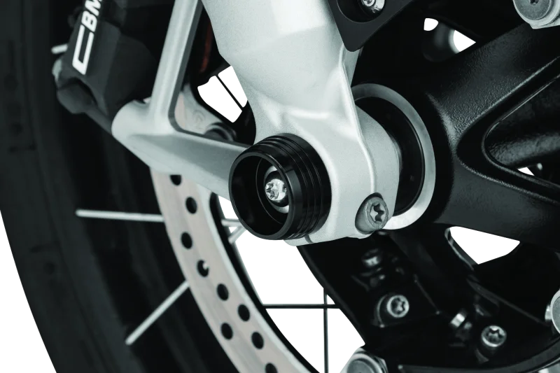 Kuryakyn Lodestar Axle Sliders Black - Side View