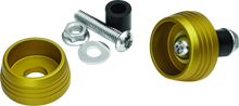Load image into Gallery viewer, Kuryakyn Lodestar Axle Sliders Gold - Main Product View