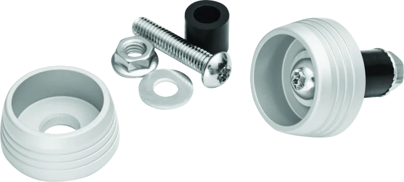 Kuryakyn Lodestar Axle Sliders Silver - Main Product View