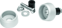 Load image into Gallery viewer, Kuryakyn Lodestar Axle Sliders Silver - Main Product View
