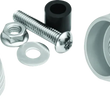 Load image into Gallery viewer, Kuryakyn Lodestar Axle Sliders Silver - Main Product View