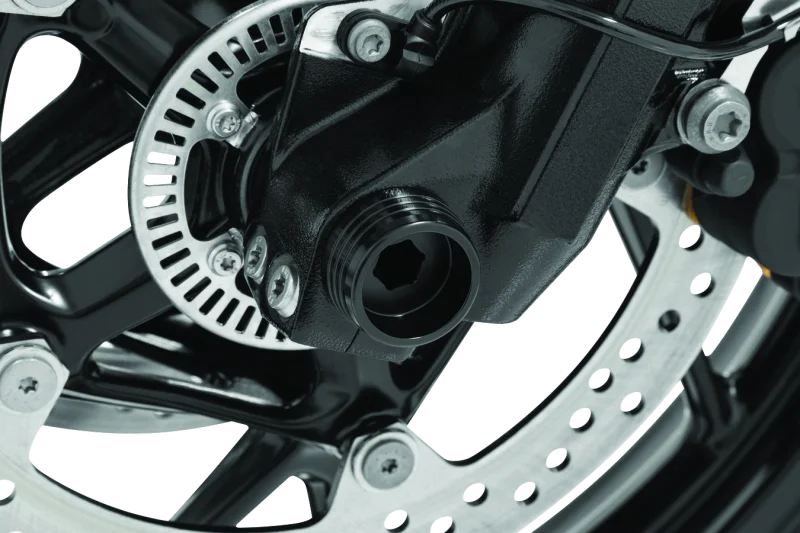 Kuryakyn Lodestar Front Axle Slider Black - Side View