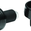Load image into Gallery viewer, Kuryakyn Lodestar Front Axle Slider Black - Main Product View