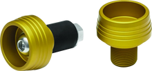 Load image into Gallery viewer, Kuryakyn Lodestar Front Axle Slider Gold - Main Product View