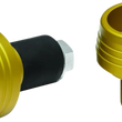 Load image into Gallery viewer, Kuryakyn Lodestar Front Axle Slider Gold - Main Product View