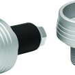 Load image into Gallery viewer, Kuryakyn Lodestar Front Axle Slider Silver - Main Product View