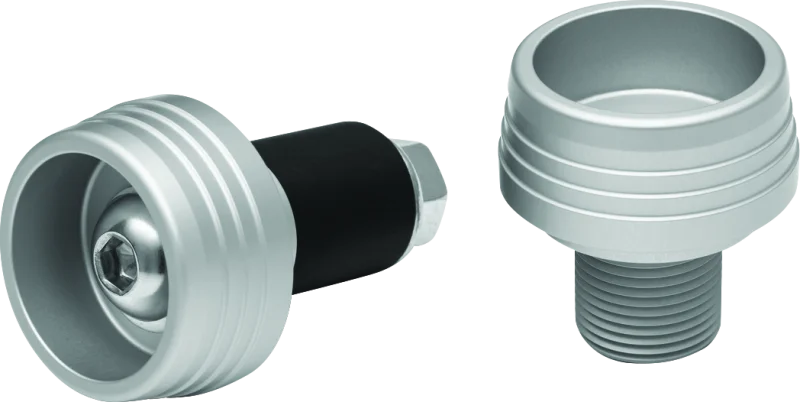 Kuryakyn Lodestar Front Axle Slider Silver - Main Product View