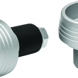 Load image into Gallery viewer, Kuryakyn Lodestar Front Axle Slider Silver - Main Product View