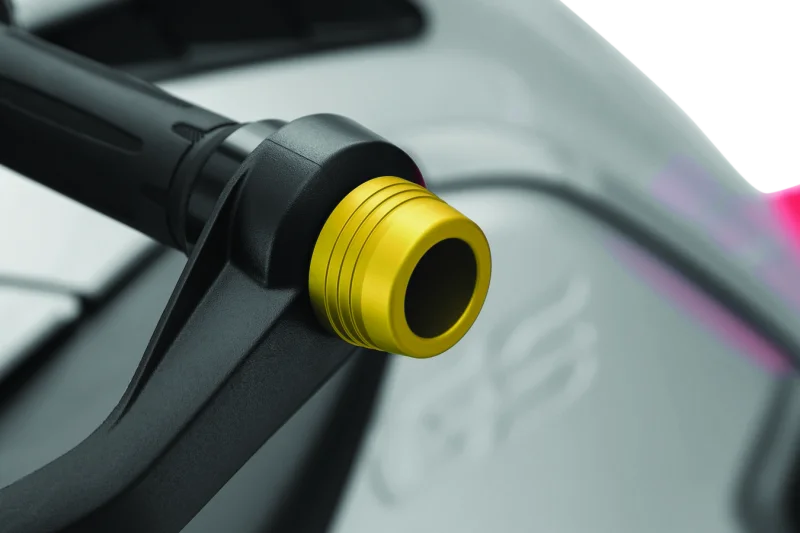 Kuryakyn Lodestar Handlebar Sliders-BMW-Gold - Side View
