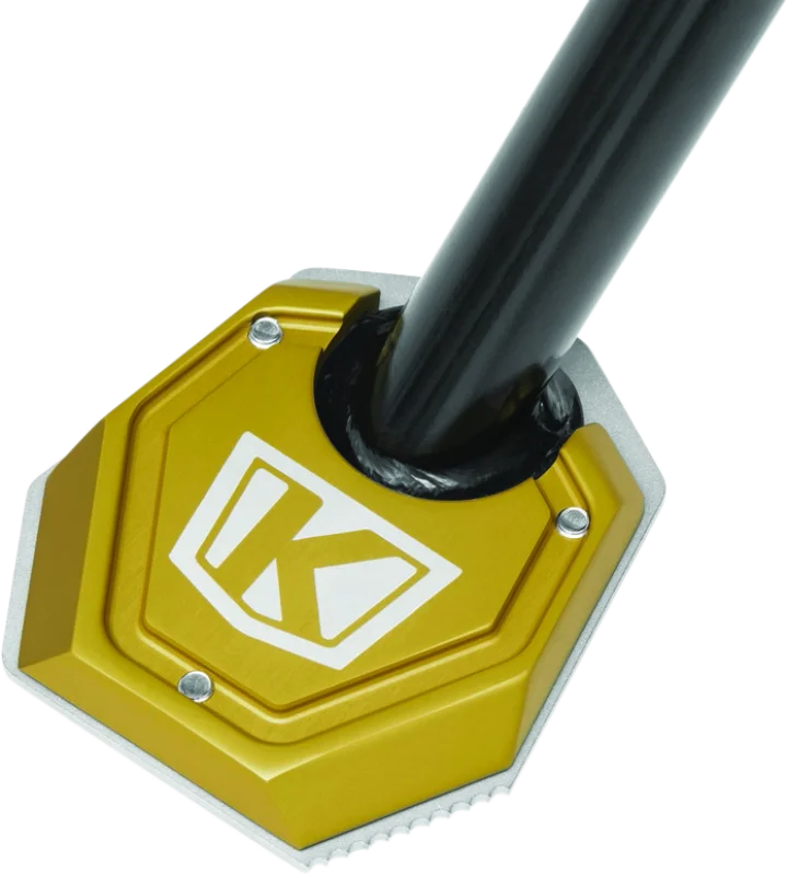 Kuryakyn Lodestar Kickstand Shoe-BMW-Gold - Side View
